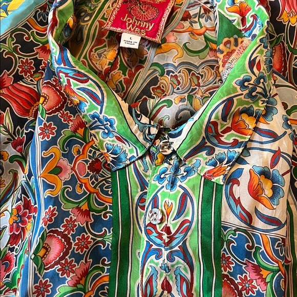 Johnny Was Diskana Dena Multicolor Patchwork Slip dress, NWOT - Picture 10 of 15